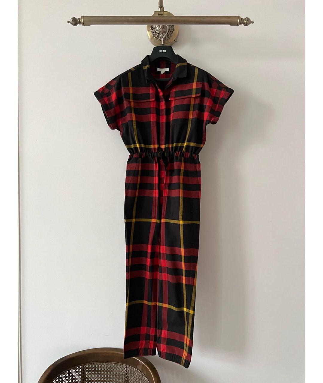 BURBERRY Красный хлопковый комбинезон, фото 9
