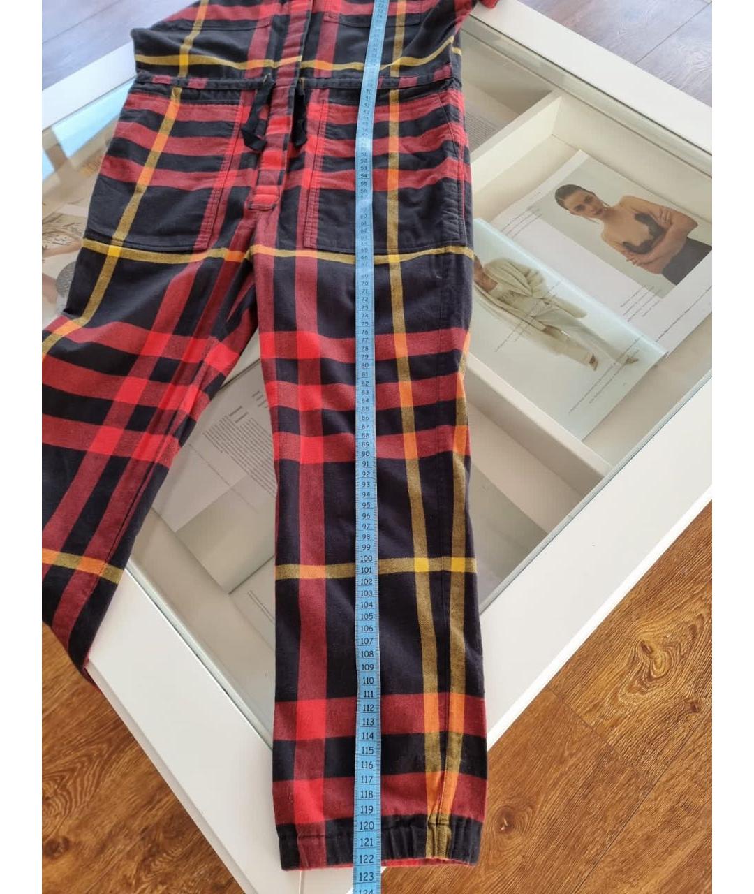 BURBERRY Красный хлопковый комбинезон, фото 5