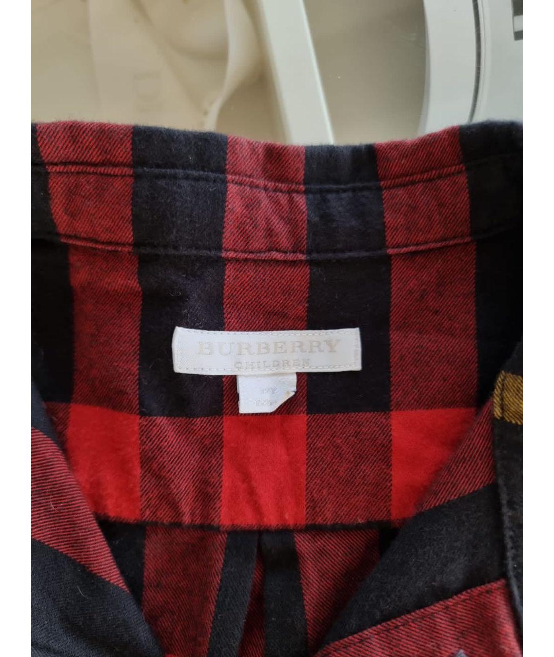 BURBERRY Красный хлопковый комбинезон, фото 6