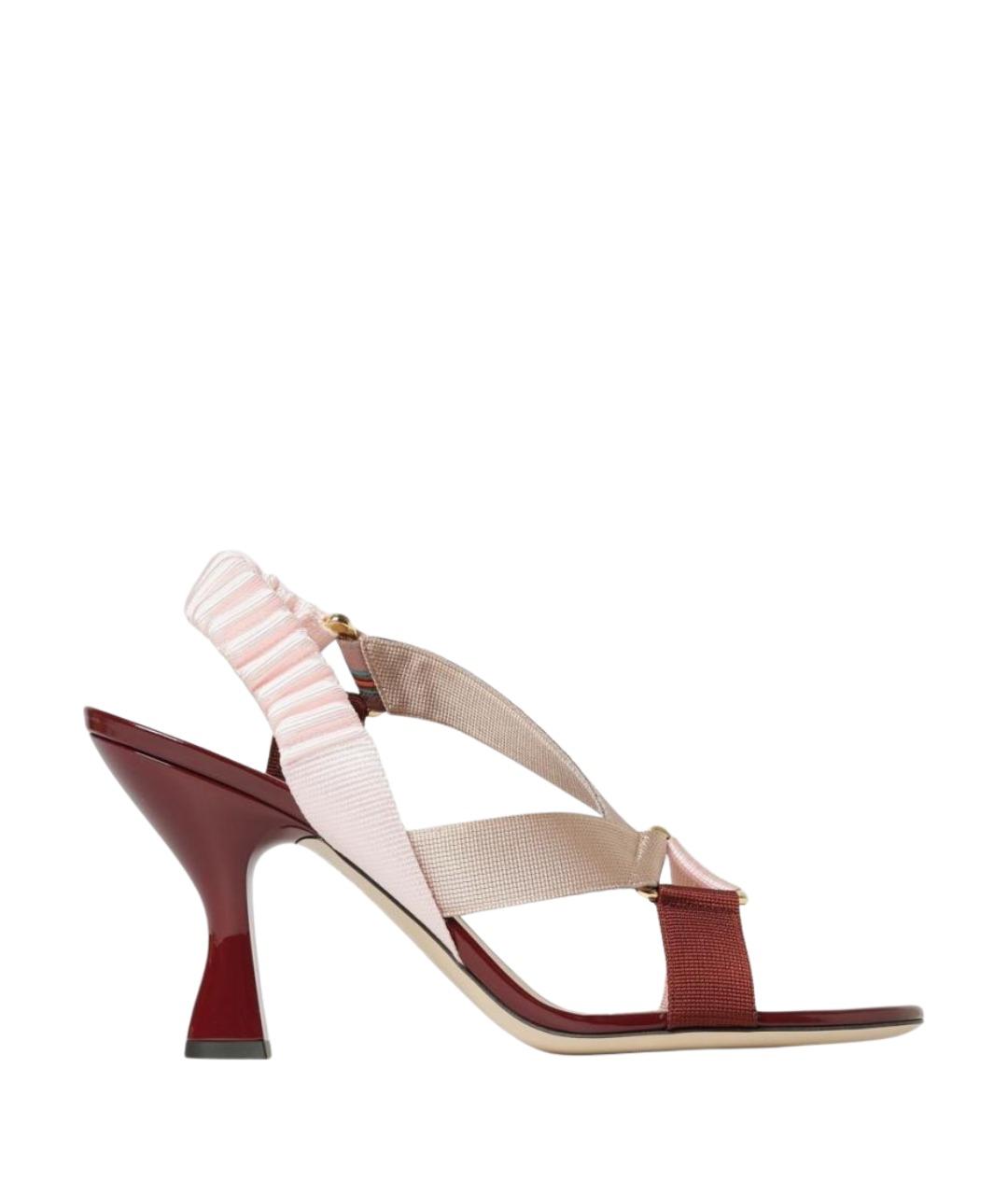 FENDI Мульти кожаные босоножки, фото 1
