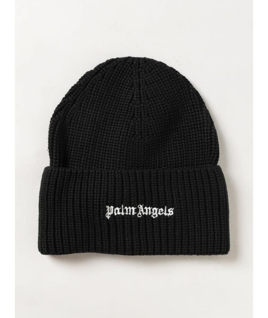PALM ANGELS Черная шапка, фото 3