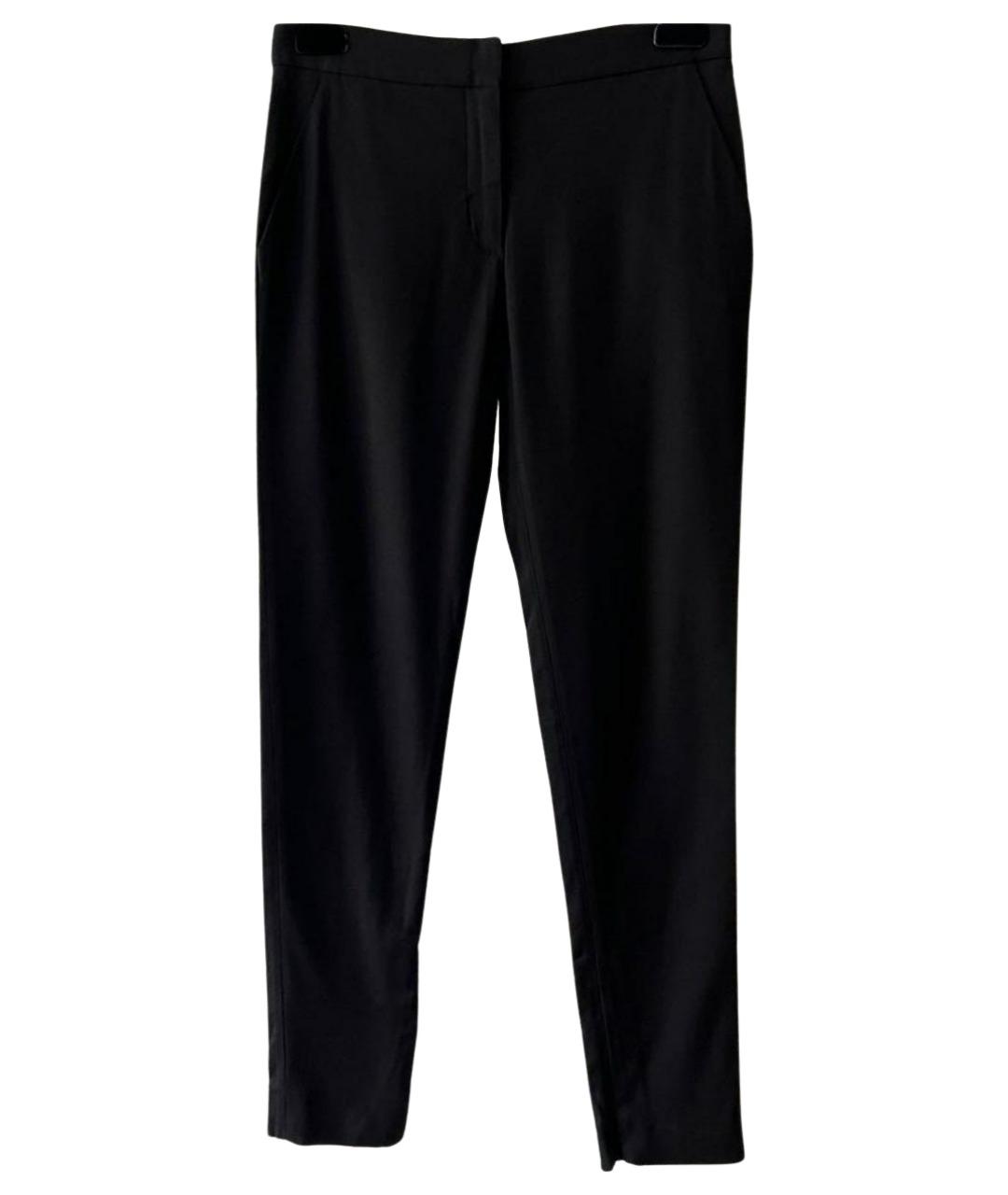 GIVENCHY Черные вискозные прямые брюки, фото 1