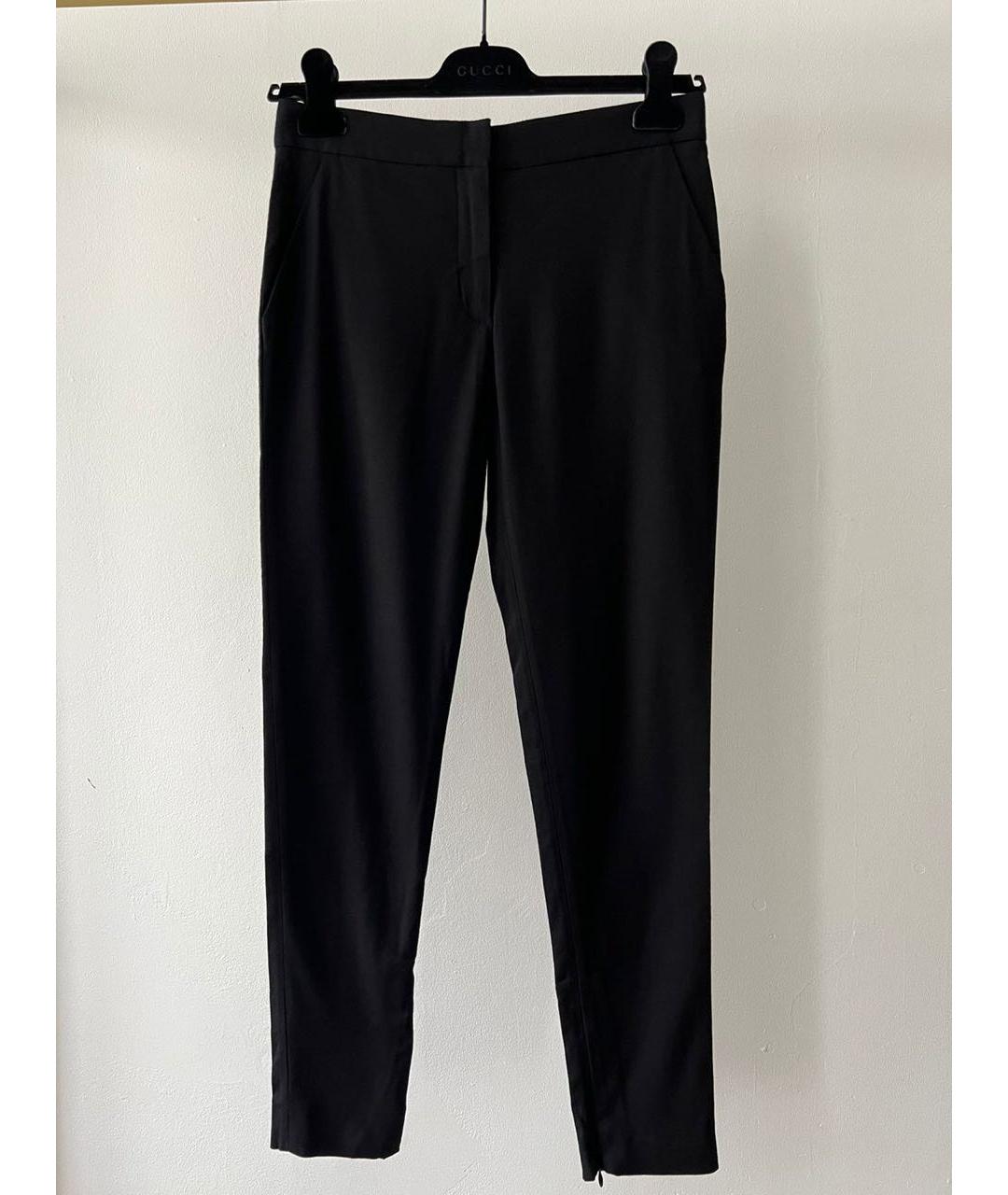 GIVENCHY Черные вискозные прямые брюки, фото 9