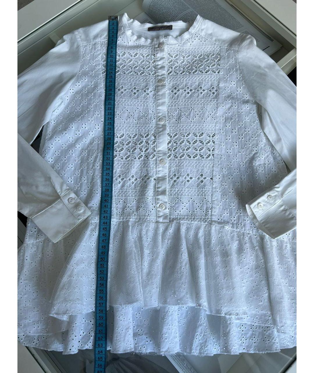 ERMANNO SCERVINO Белая хлопковая рубашка/блузка, фото 3