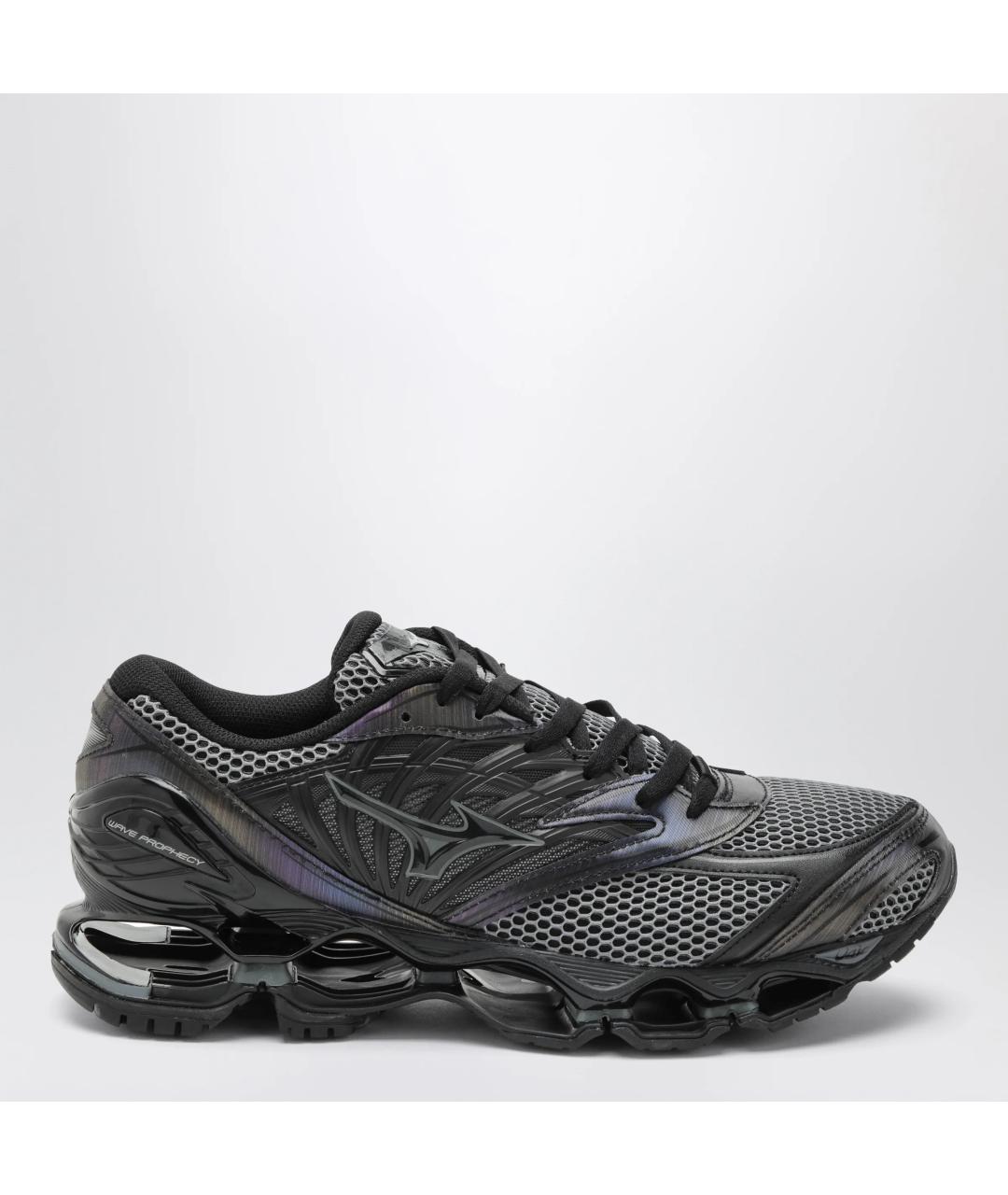 MIZUNO Черные синтетические низкие кроссовки / кеды, фото 3