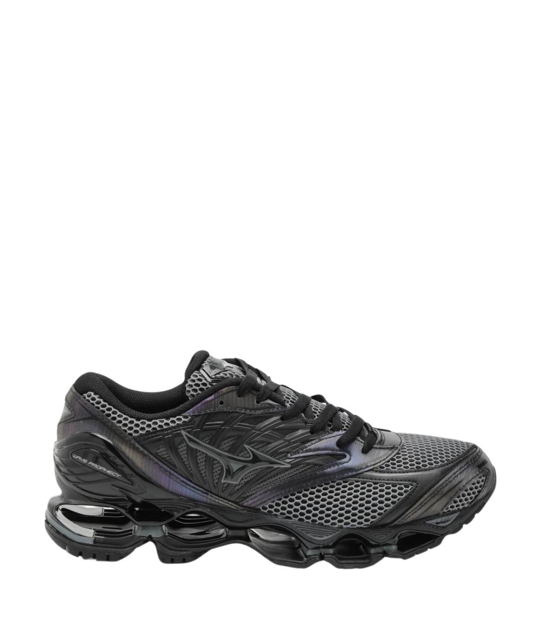 MIZUNO Черные синтетические низкие кроссовки / кеды, фото 1