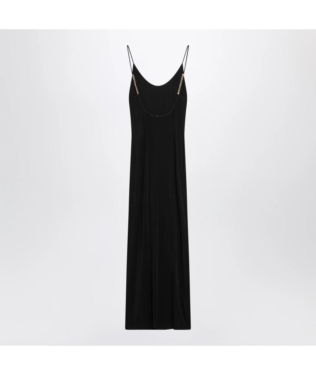 SAINT LAURENT Черное вискозное платье, фото 2