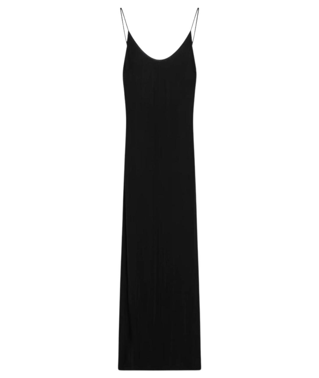 SAINT LAURENT Черное вискозное платье, фото 1