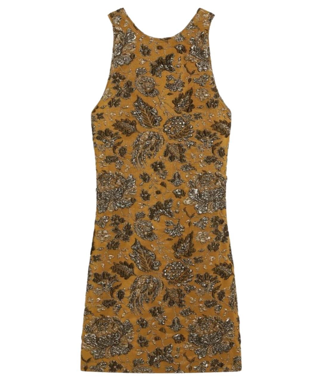 SAINT LAURENT Мульти полиэстеровое коктейльное платье, фото 1