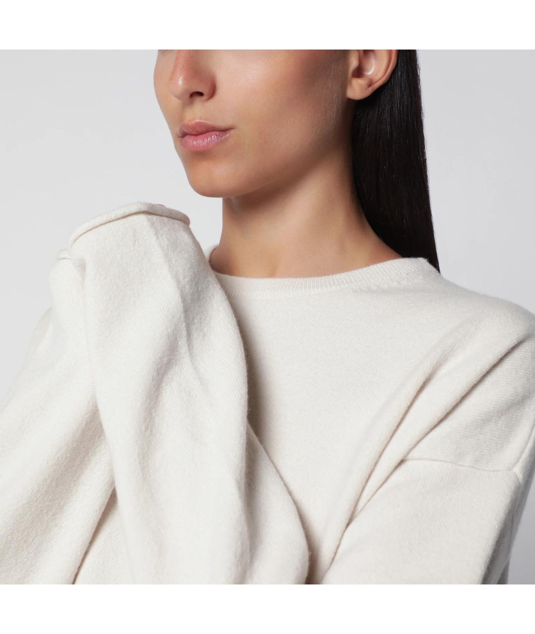 EXTREME CASHMERE Бежевый кашемировый джемпер / свитер, фото 2