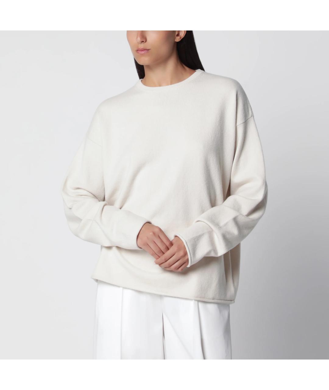 EXTREME CASHMERE Бежевый кашемировый джемпер / свитер, фото 3
