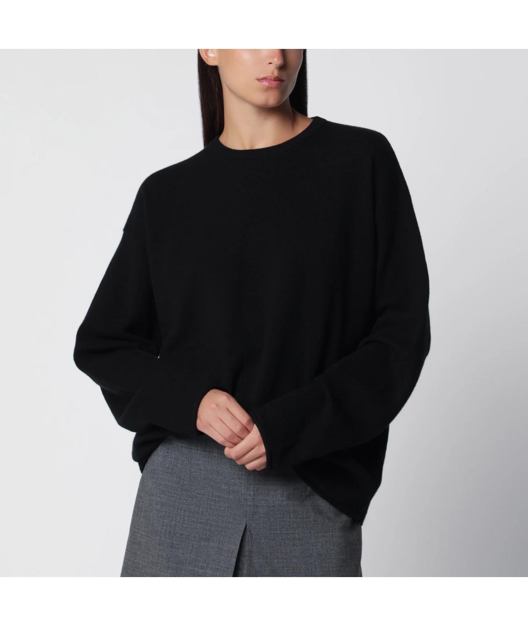 EXTREME CASHMERE Черный кашемировый джемпер / свитер, фото 3