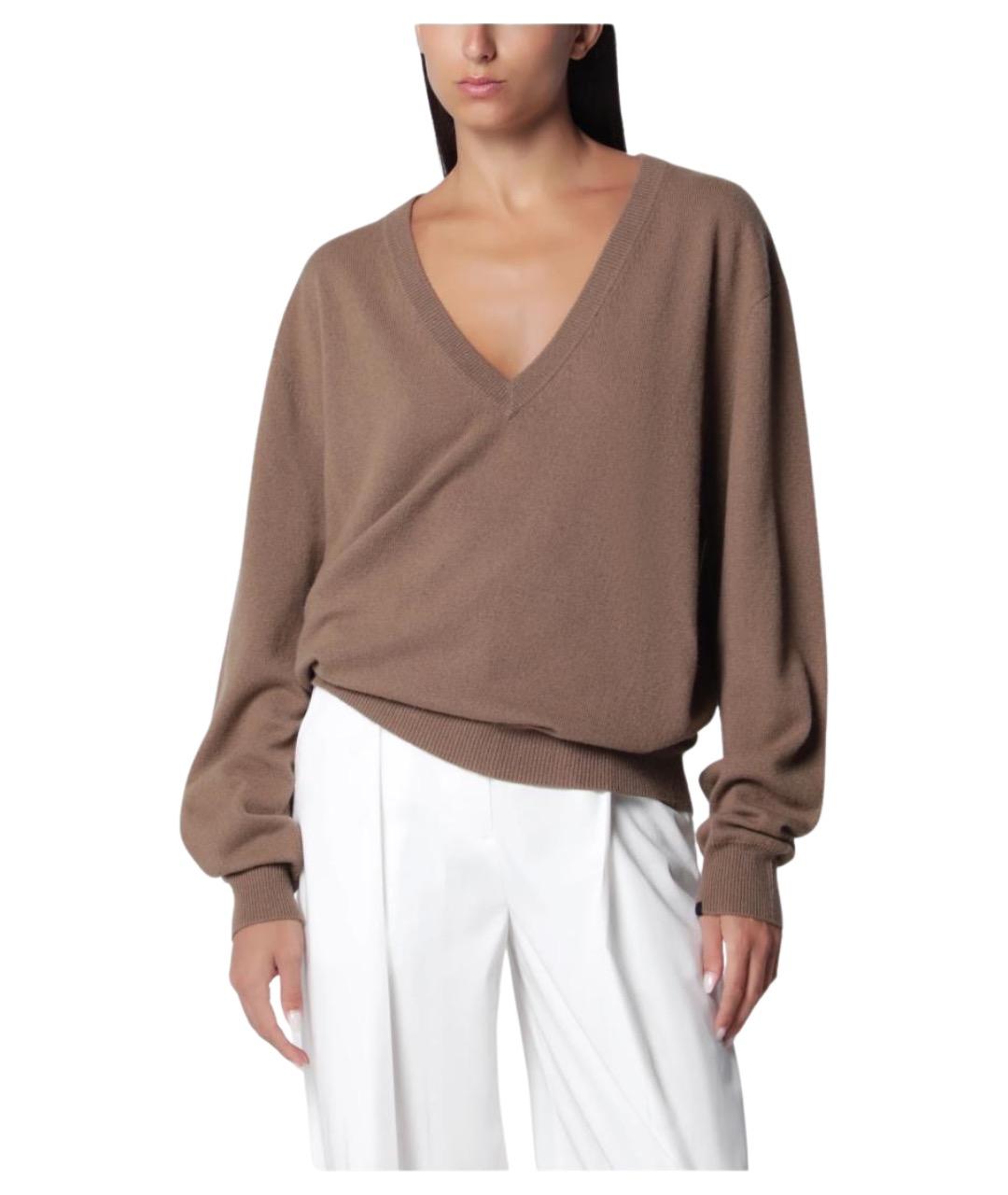 EXTREME CASHMERE Бежевый кашемировый джемпер / свитер, фото 1
