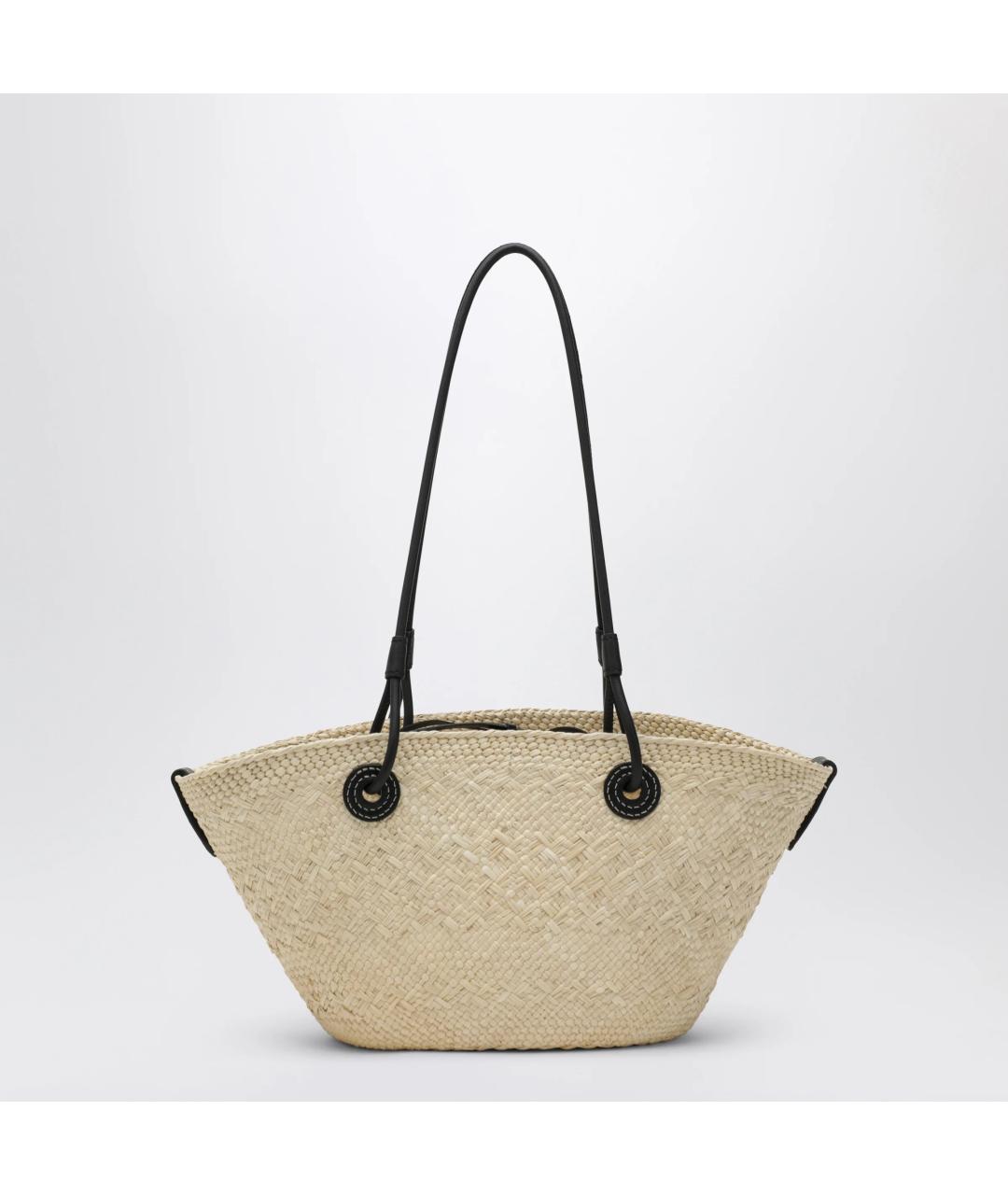 LOEWE Бежевая рафия сумка тоут, фото 2