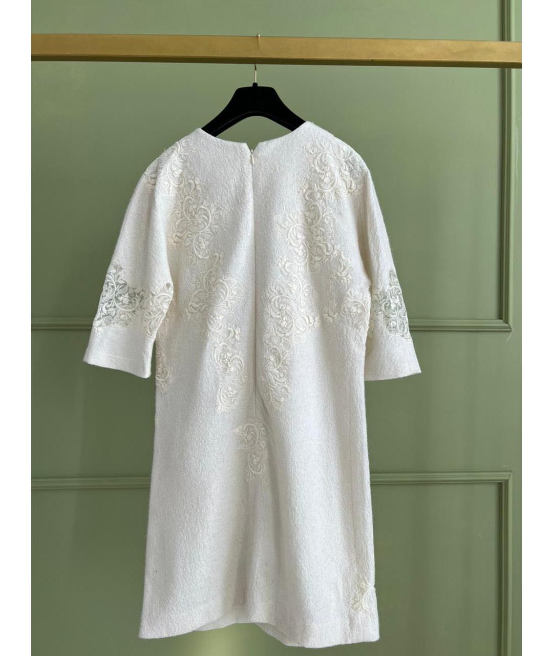 ERMANNO SCERVINO Белое шерстяное повседневное платье, фото 2