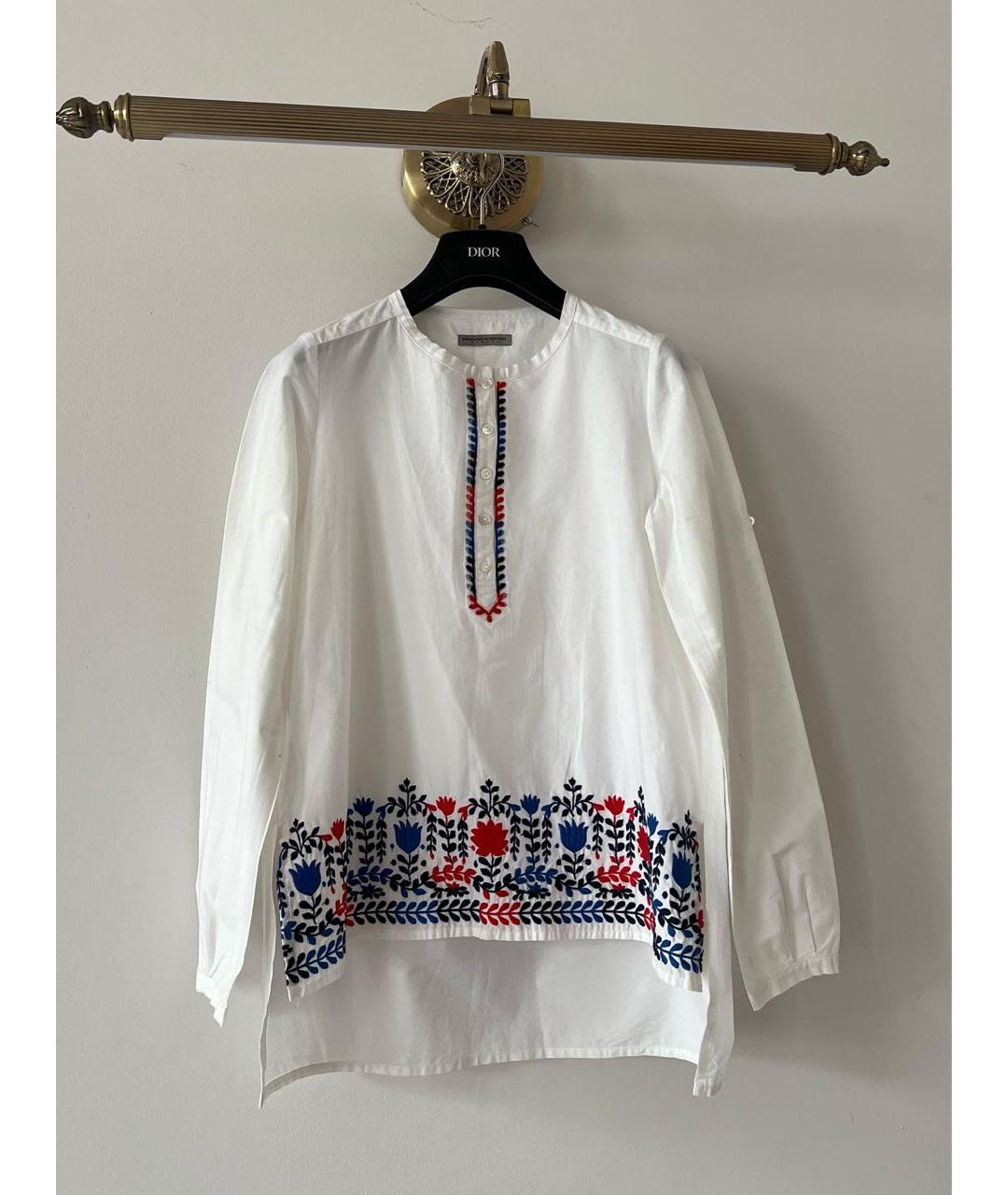 ERMANNO SCERVINO Белая хлопковая рубашка/блузка, фото 9