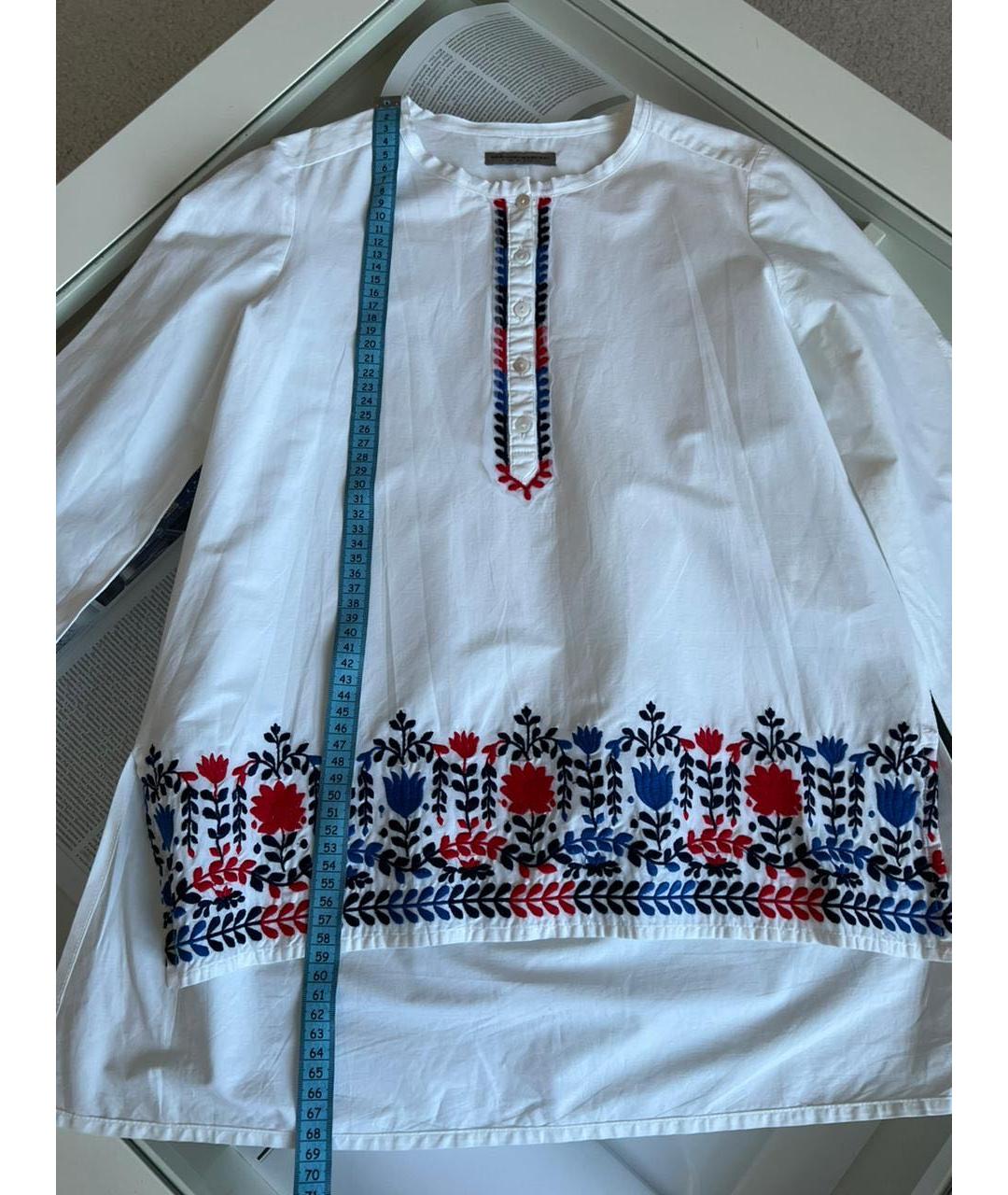 ERMANNO SCERVINO Белая хлопковая рубашка/блузка, фото 3
