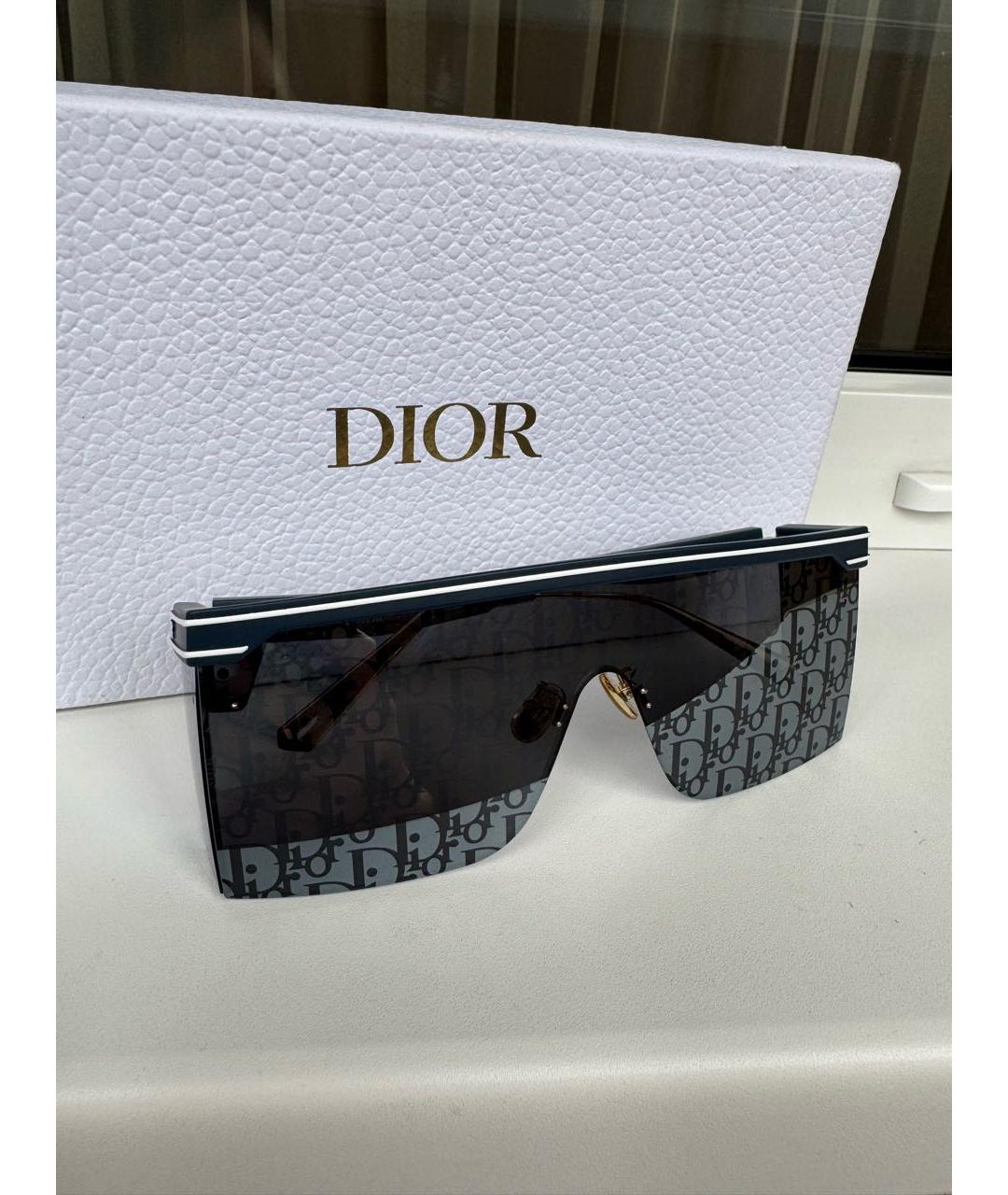 CHRISTIAN DIOR Синие пластиковые солнцезащитные очки, фото 8