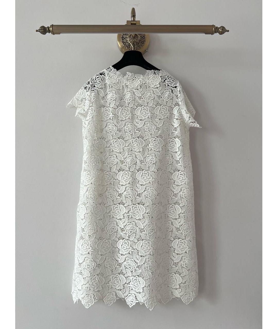 ERMANNO SCERVINO Белое полиэстеровое коктейльное платье, фото 2