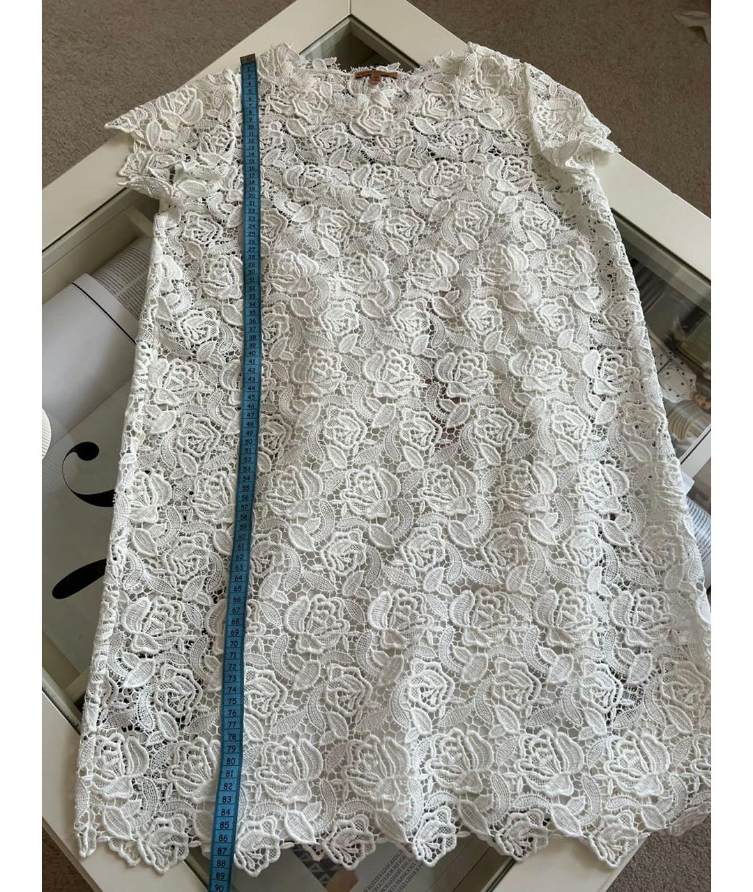 ERMANNO SCERVINO Белое полиэстеровое коктейльное платье, фото 3