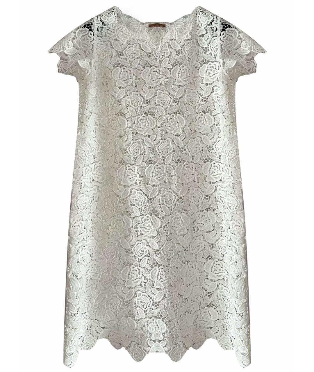 ERMANNO SCERVINO Белое полиэстеровое коктейльное платье, фото 1