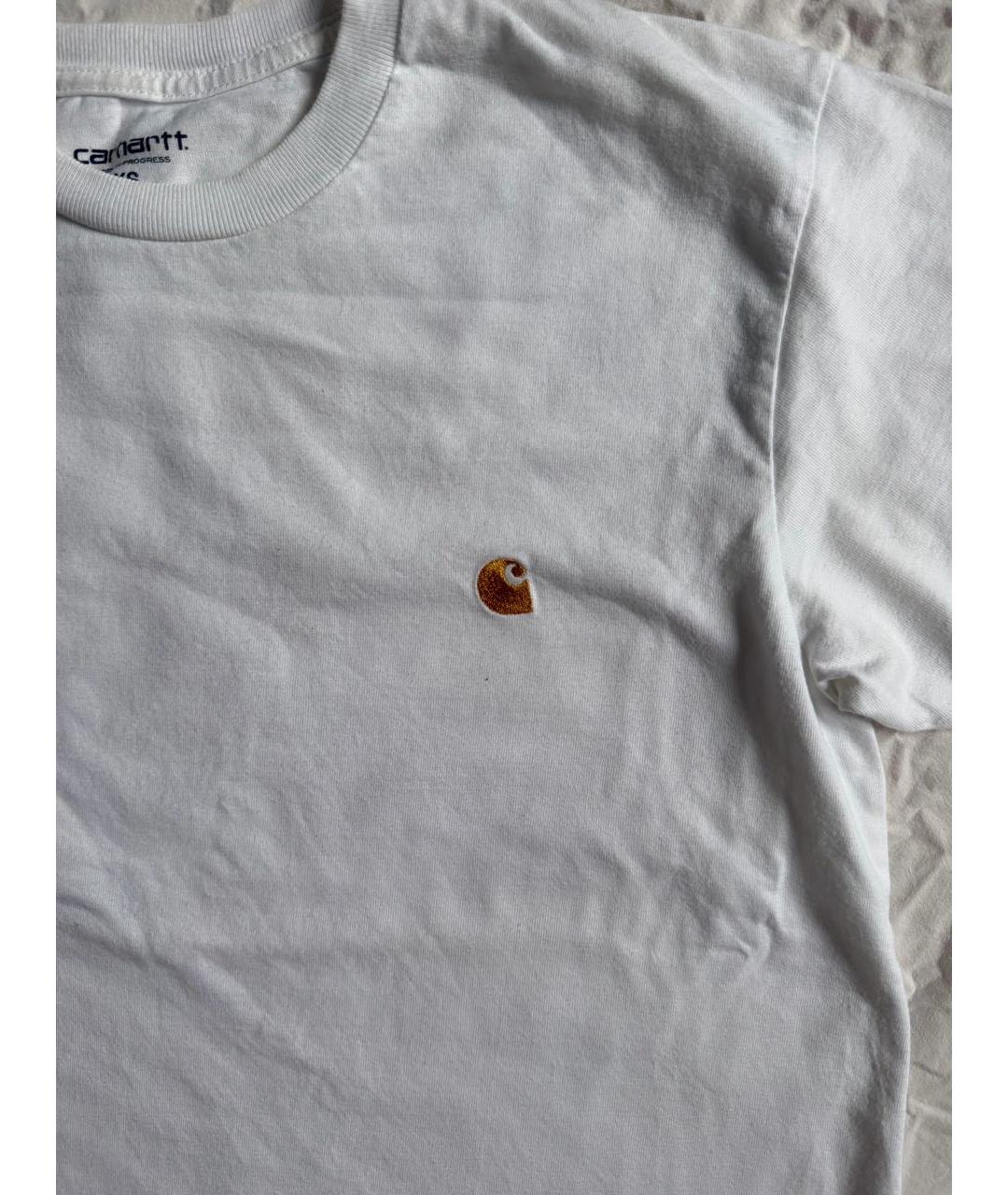 CARHARTT Белая хлопковая футболка, фото 4