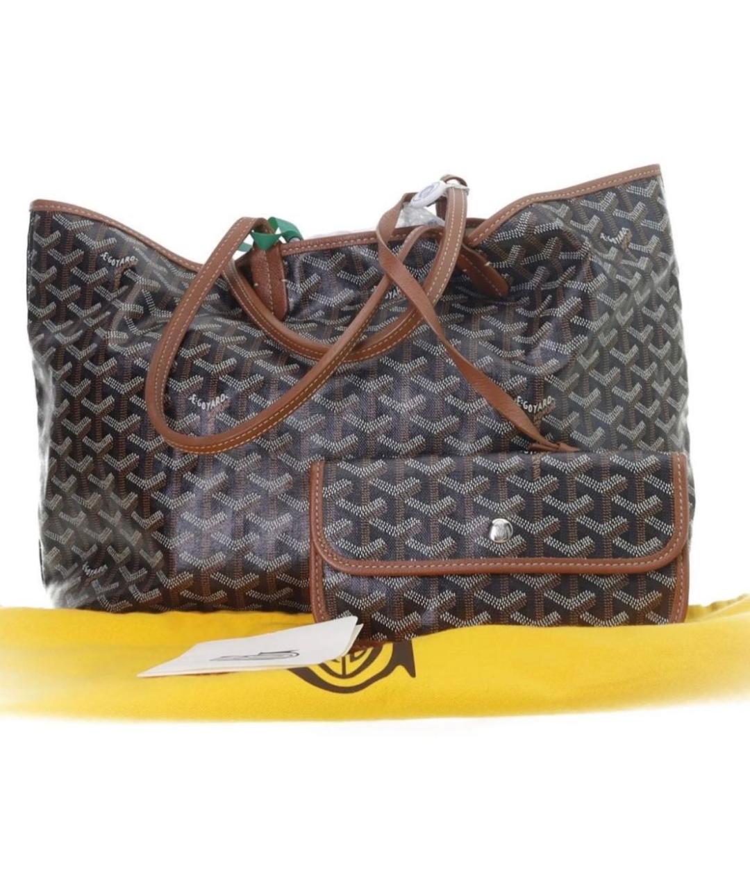 GOYARD Коричневая сумка тоут, фото 3