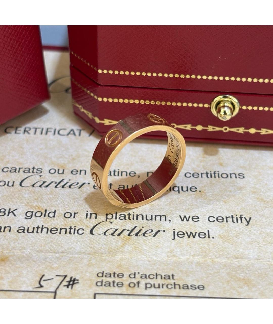 CARTIER Золотое кольцо из розового золота, фото 6