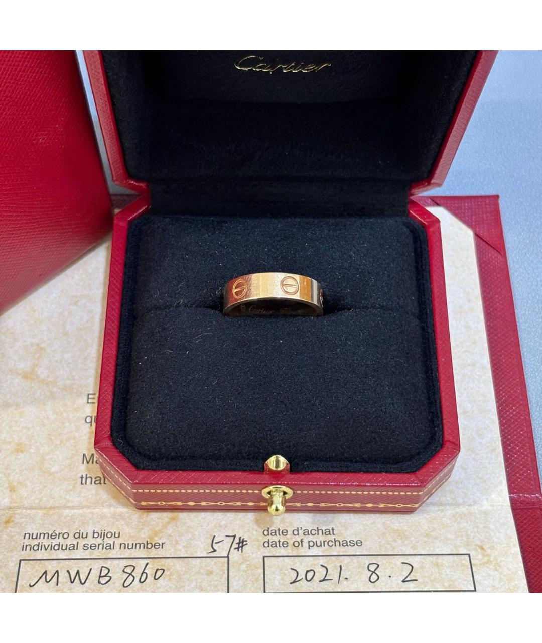 CARTIER Золотое кольцо из розового золота, фото 7
