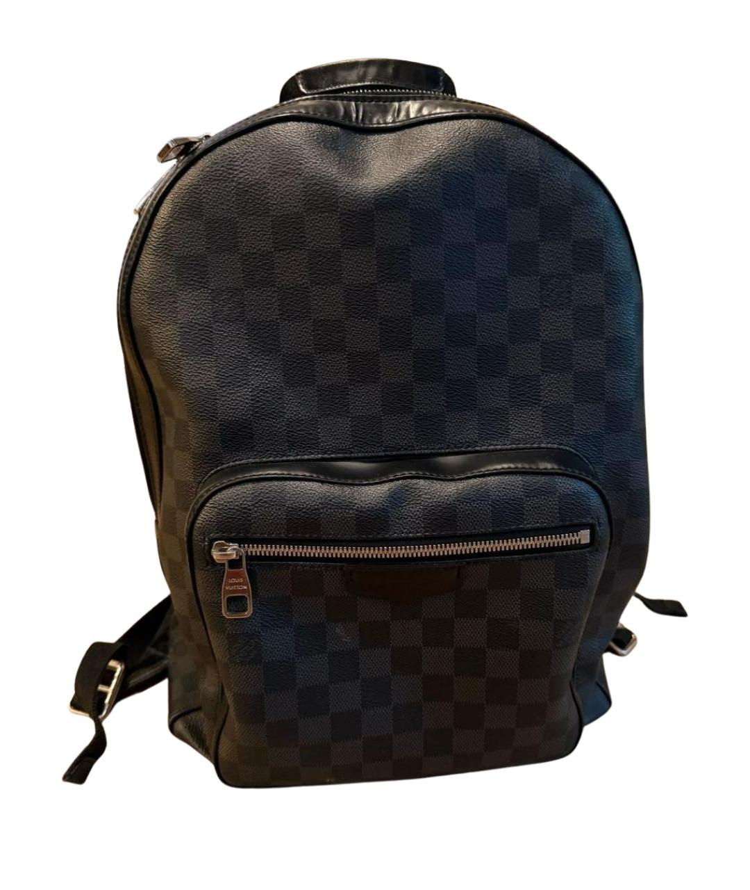LOUIS VUITTON Черный канва рюкзак, фото 1