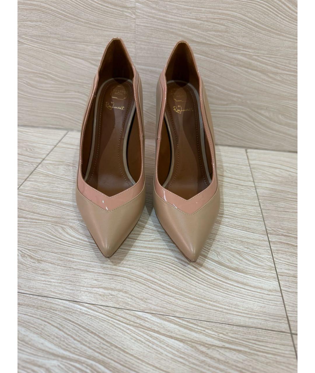MALONE SOULIERS Бежевые кожаные туфли, фото 2