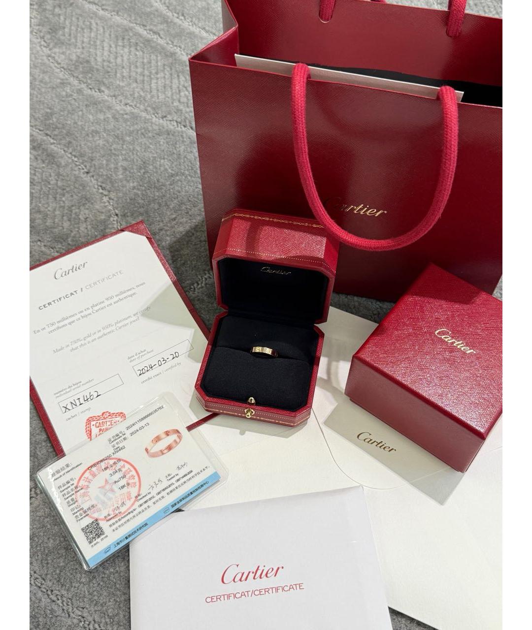 CARTIER Золотое кольцо из розового золота, фото 5