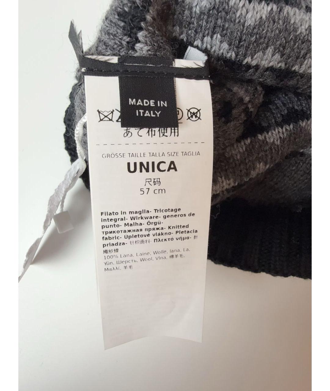 WEEKEND MAX MARA Черная шерстяная шапка, фото 4