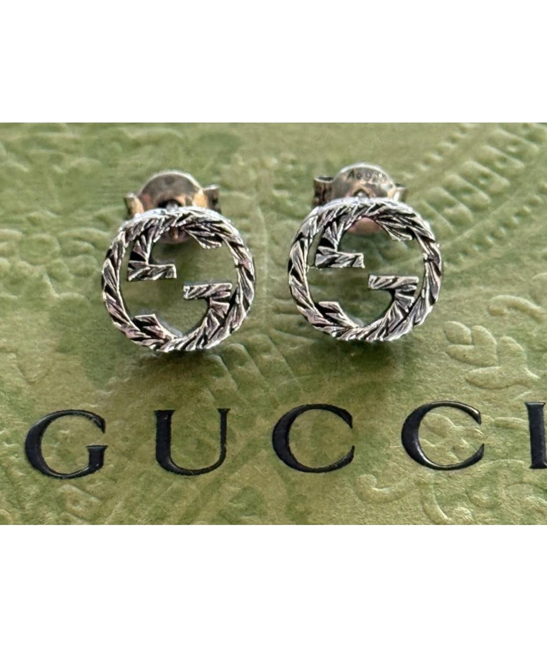 GUCCI Серебряные серебряные серьги, фото 2