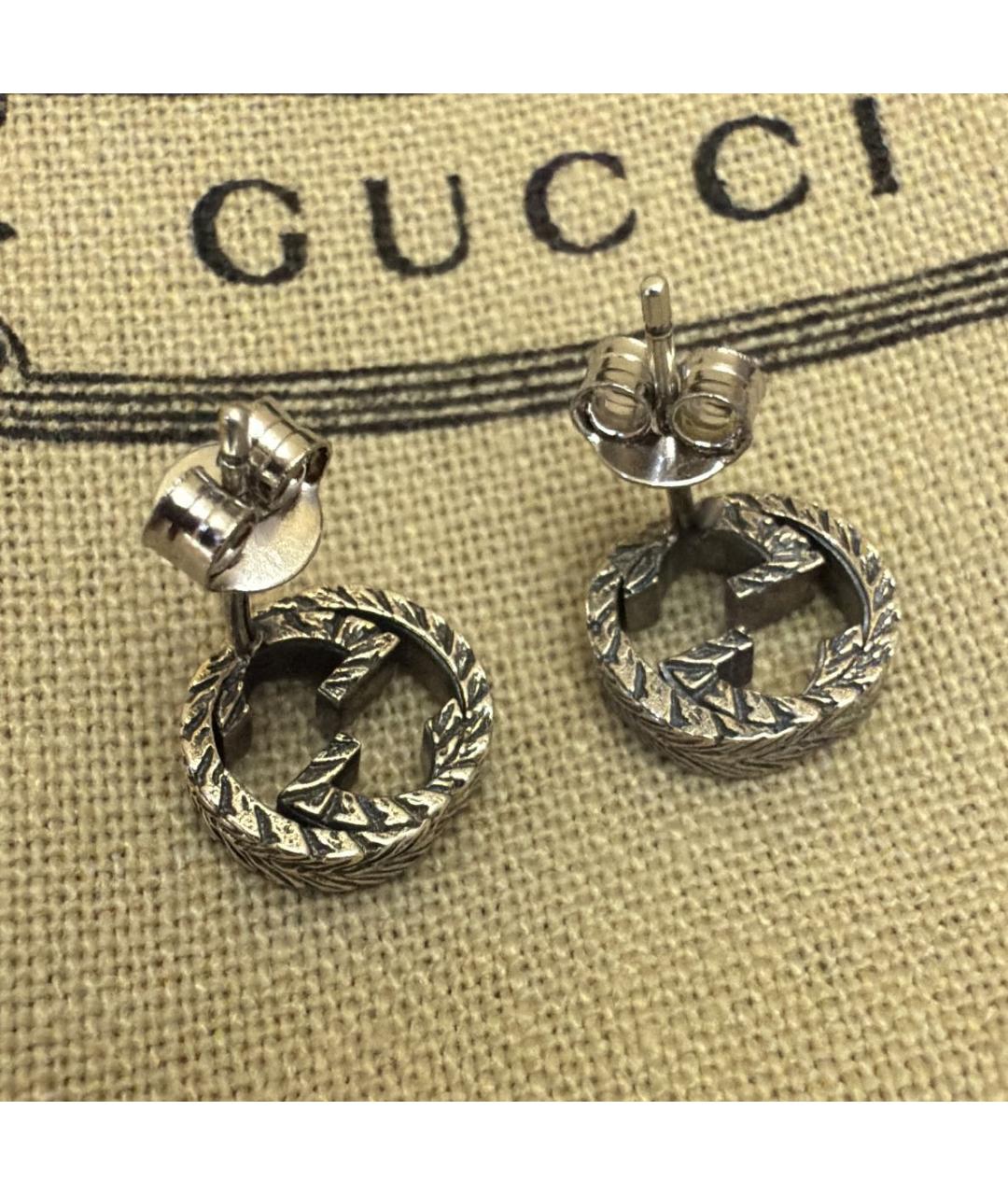 GUCCI Серебряные серебряные серьги, фото 5