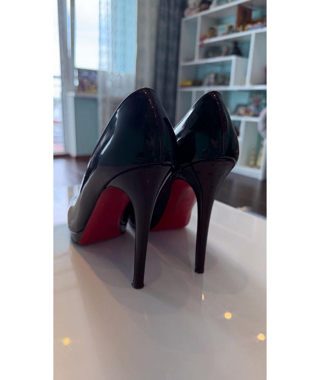CHRISTIAN LOUBOUTIN Черные туфли из лакированной кожи, фото 3