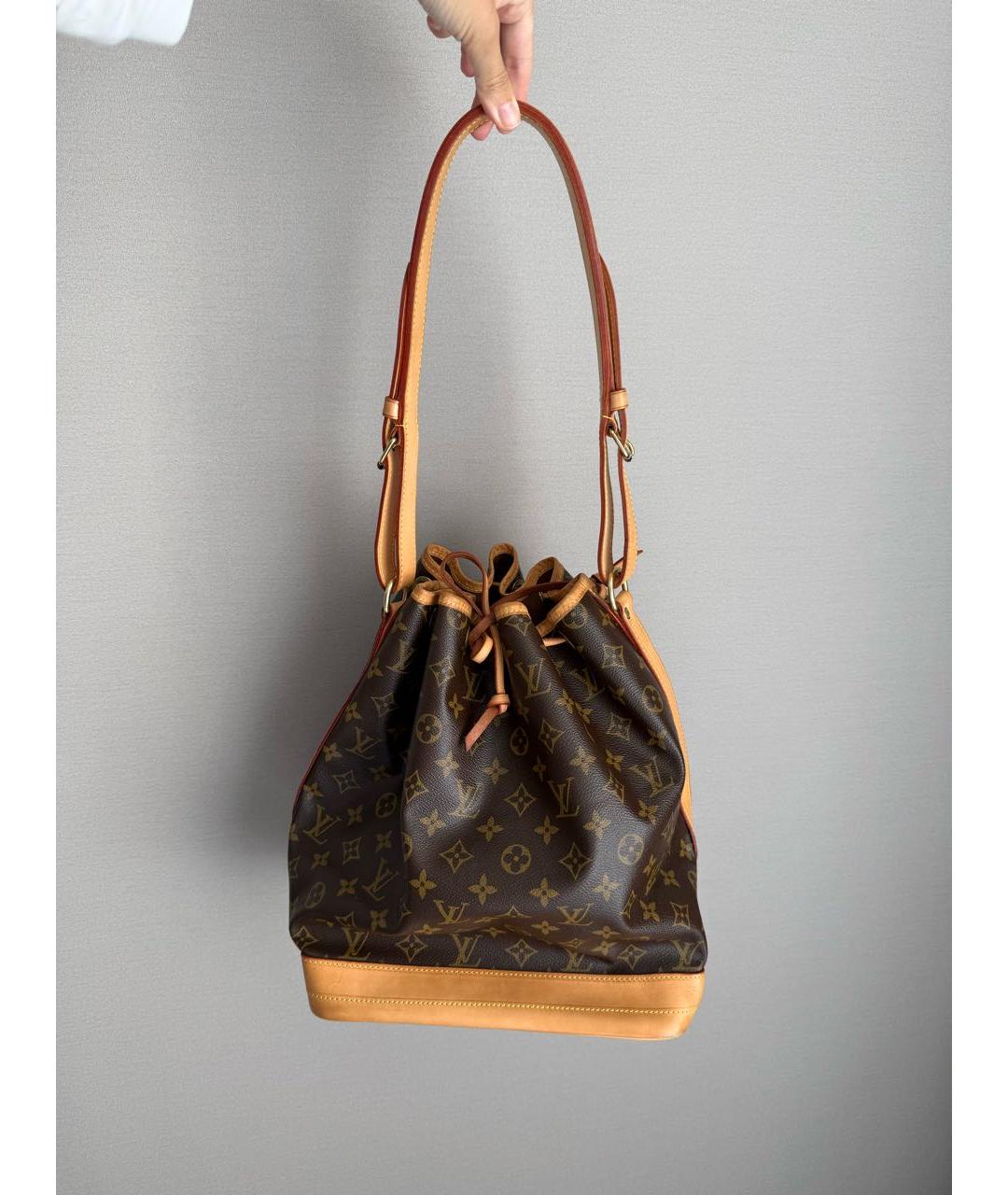 LOUIS VUITTON Коричневая канва сумка через плечо, фото 9