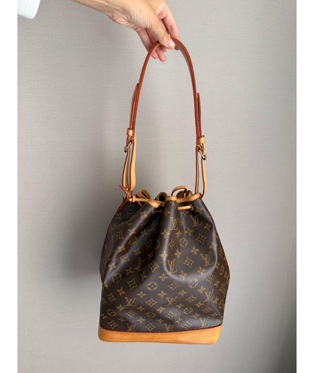 LOUIS VUITTON Коричневая канва сумка через плечо, фото 3