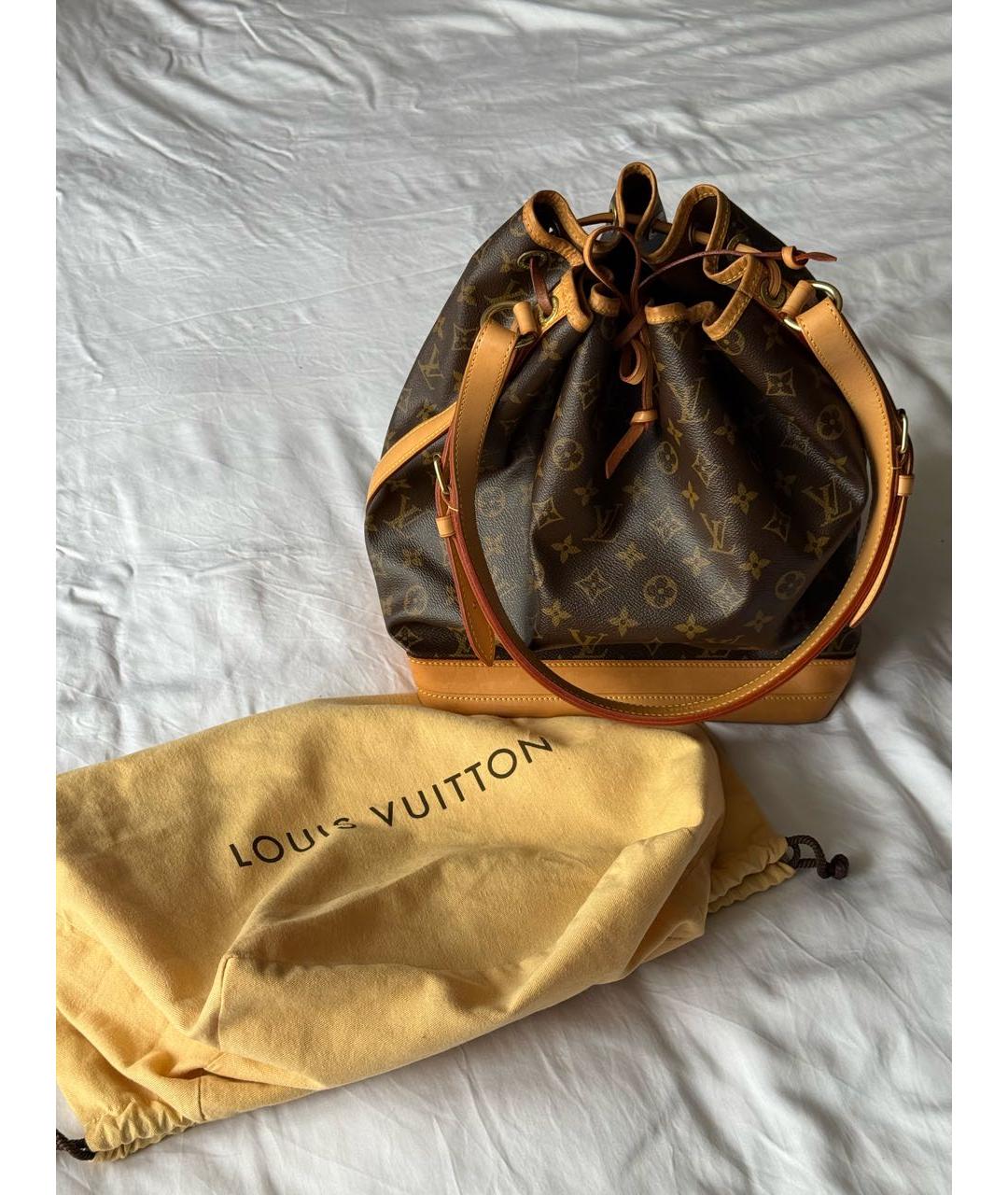 LOUIS VUITTON Коричневая канва сумка через плечо, фото 4