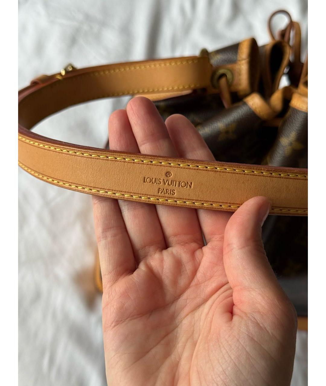 LOUIS VUITTON Коричневая канва сумка через плечо, фото 6