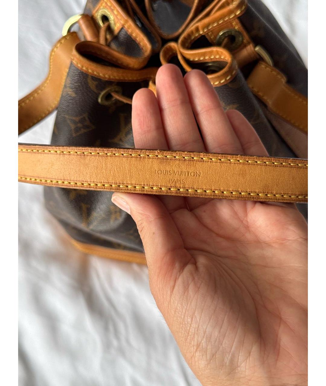 LOUIS VUITTON Коричневая канва сумка через плечо, фото 7