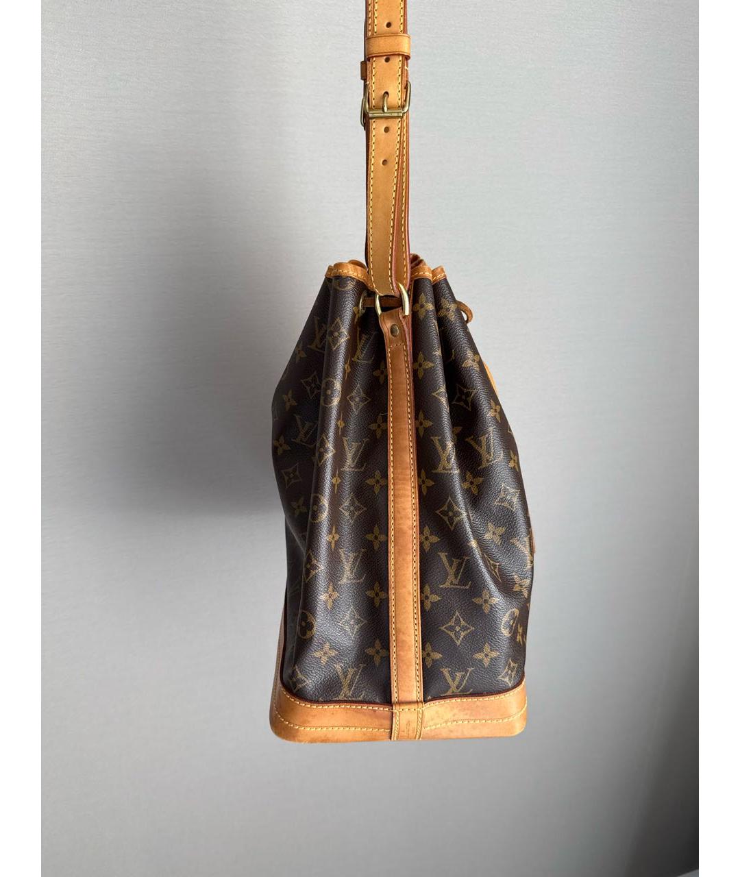 LOUIS VUITTON Коричневая канва сумка через плечо, фото 5