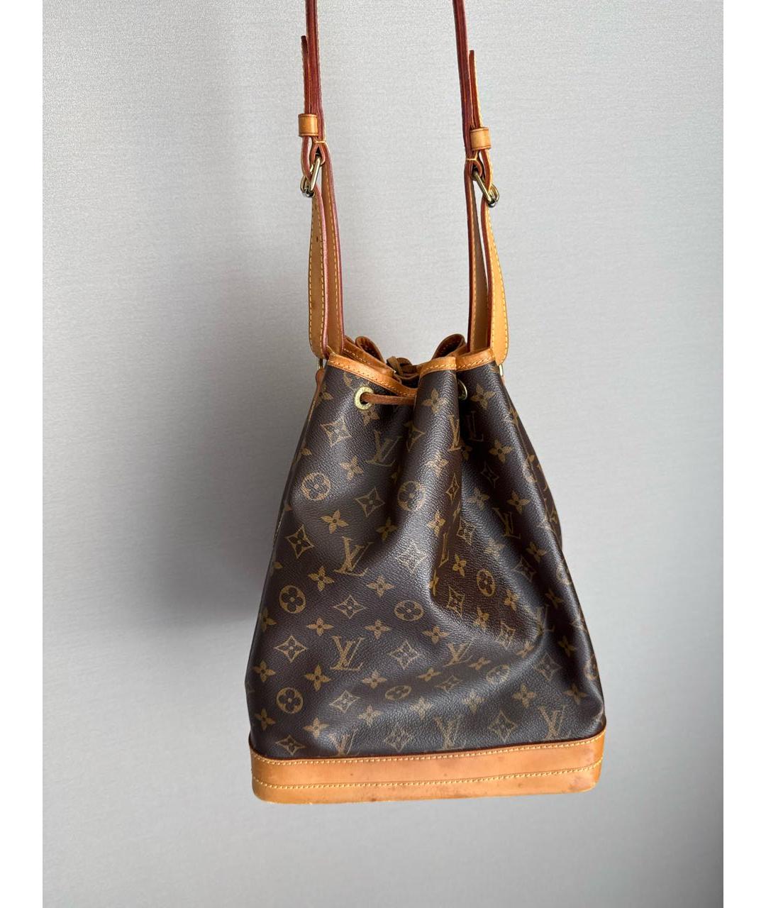 LOUIS VUITTON Коричневая канва сумка через плечо, фото 6