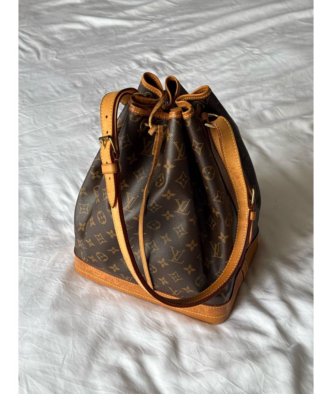 LOUIS VUITTON Коричневая канва сумка через плечо, фото 9