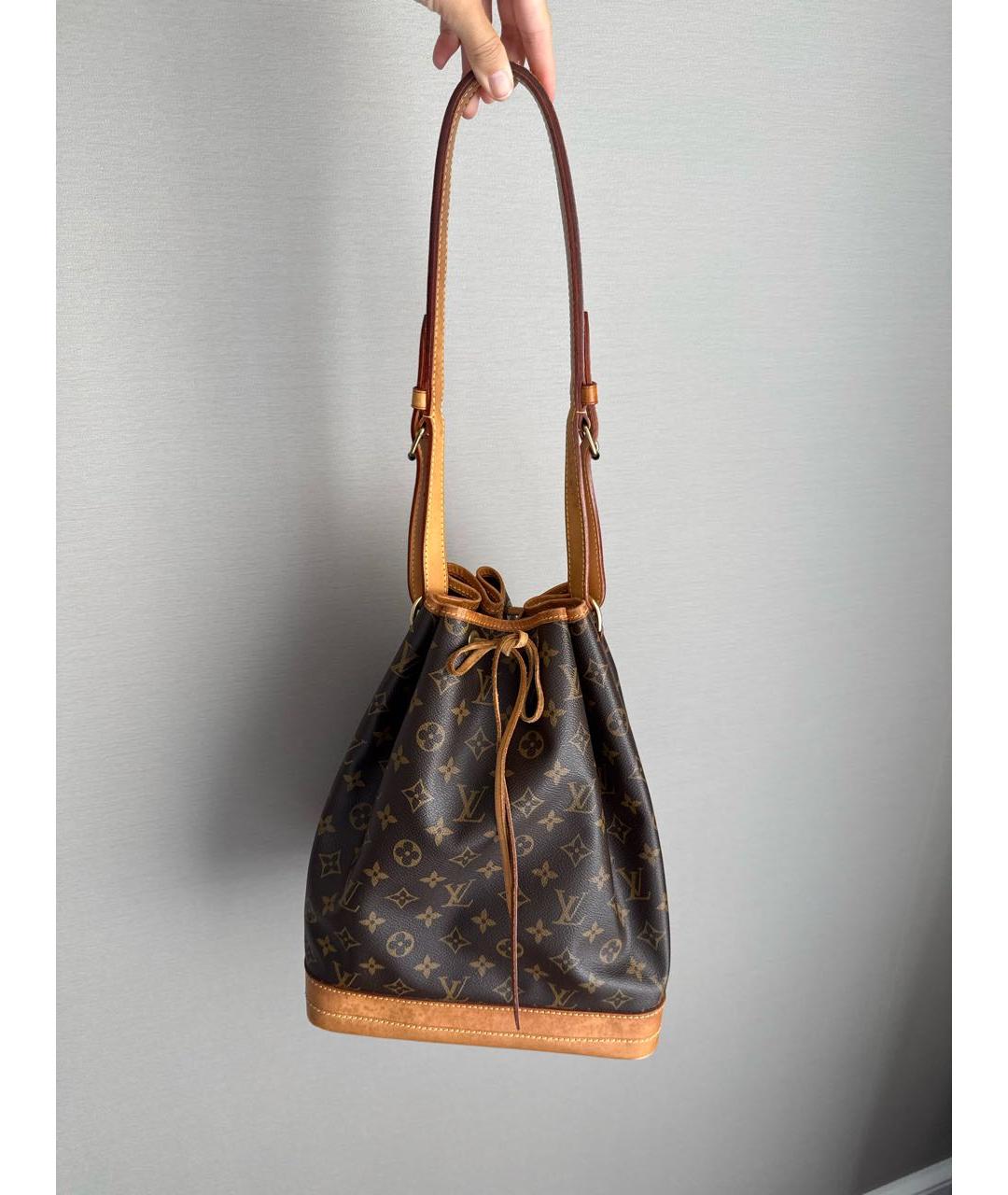 LOUIS VUITTON Коричневая канва сумка через плечо, фото 3