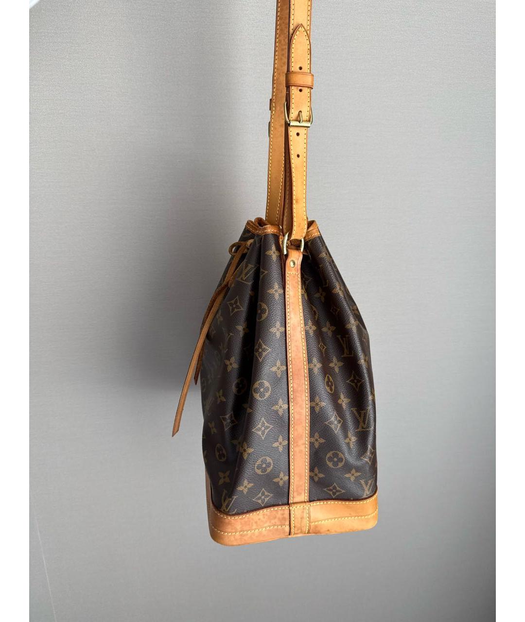LOUIS VUITTON Коричневая канва сумка через плечо, фото 4