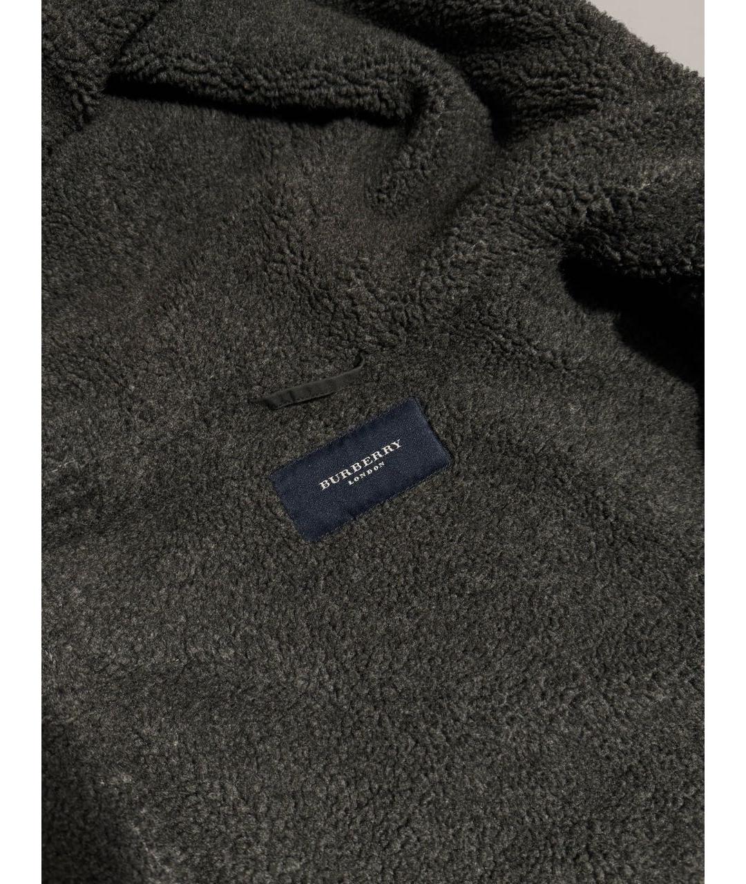 BURBERRY Антрацитовая хлопковая куртка, фото 7
