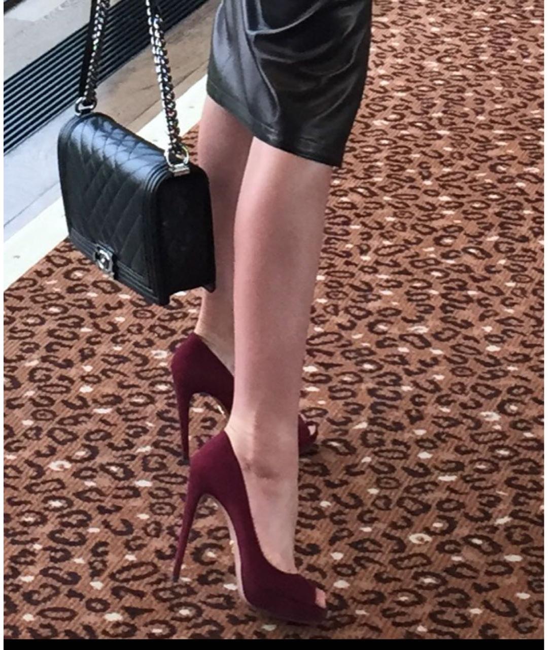 PRADA Бордовые замшевые туфли, фото 7