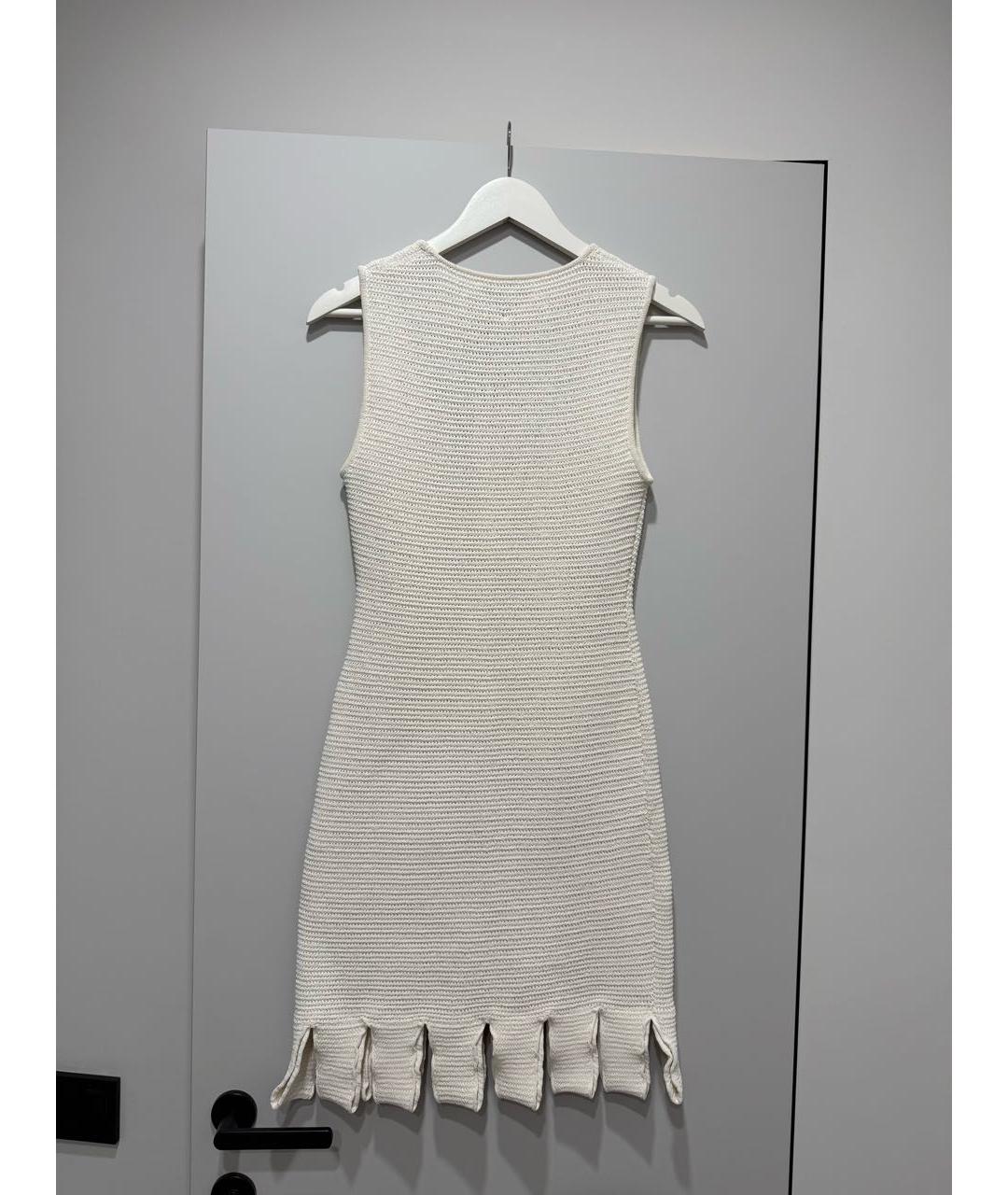 BOTTEGA VENETA Белое хлопковое платье, фото 2
