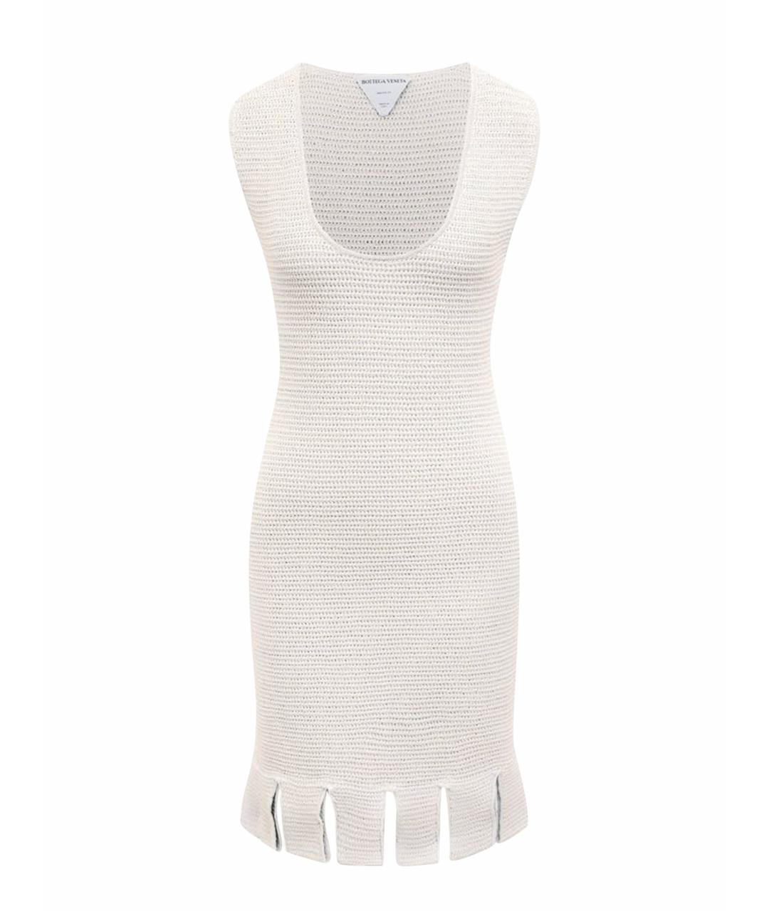 BOTTEGA VENETA Белое хлопковое платье, фото 1